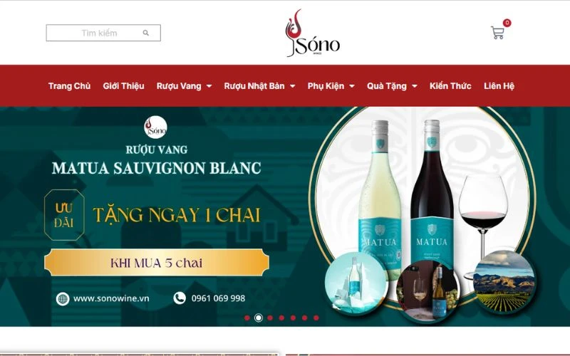 Hướng dẫn mua hàng online trên website SonoWine