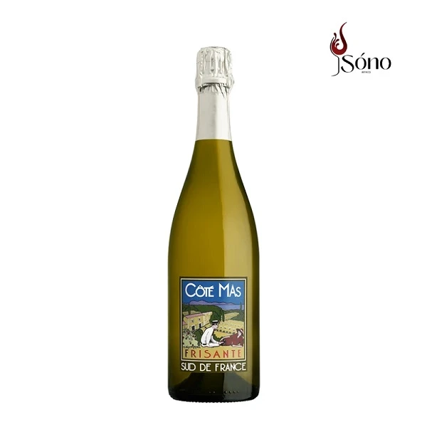 Rượu vang nổ Cote Mas Frisante Blanc De Blancs Piquepoul Chardonnay vui nhộn