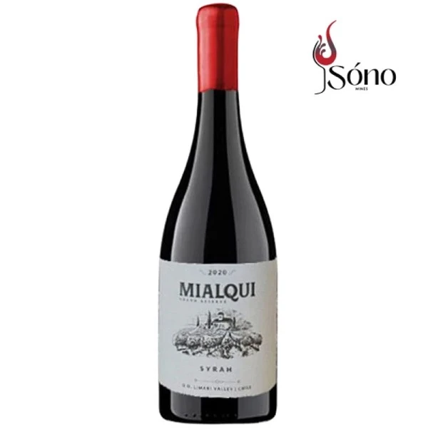 Chai rượu vang Chile Mialqui Grand Reserve làm quà biếu Tết