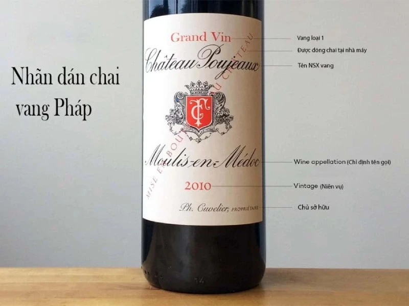 Cách xem hạn sử dụng của rượu vang dựa trên niên vụ thu hoạch nho