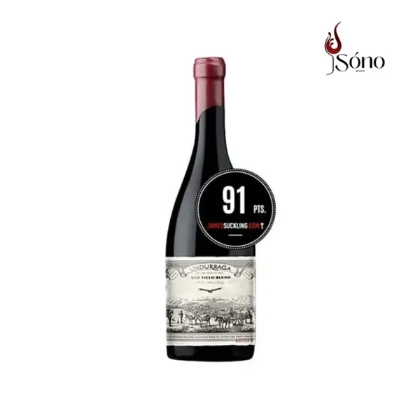 Chai rượu vang Chile Undurraga Red Field Blend làm quà biếu Tết