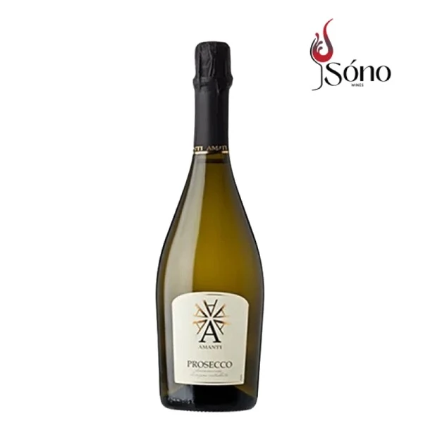 Chai rượu vang sủi Amanti Prosecco DOC trong set quà tặng chất lượng