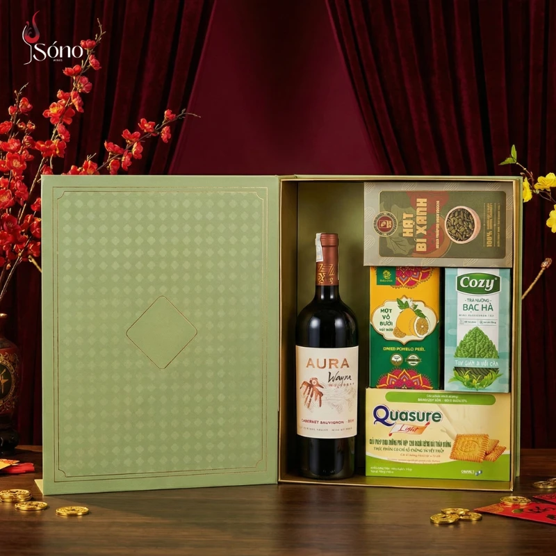 Hộp quà tặng Sắc Xuân Gắn Kết vang đỏ Cappanera