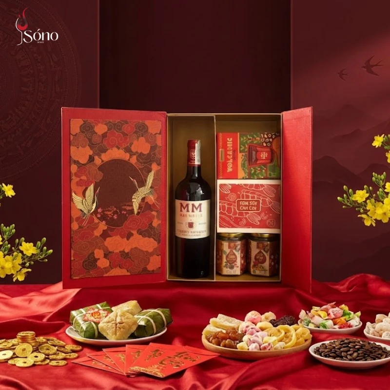 Hộp quà tặng Song Hạc Phi Vân Mas Morer 10