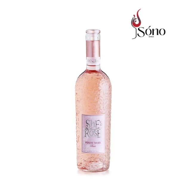 Chai rượu vang Pinot Nero Provincia di Pavia Rose làm quà cho sếp nữ