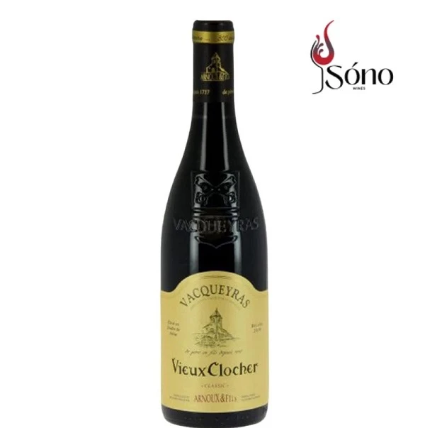 Chai rượu vang Vacqueyras Vieux Clocher biếu sếp nam