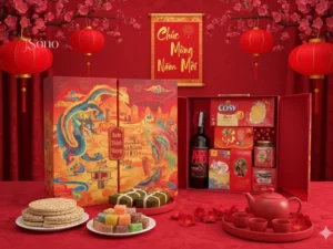 Hộp quà tặng Long Phụng Trình Tường Red Fire