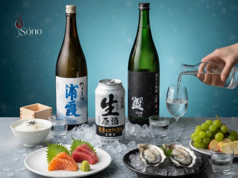 Các loại rượu sake để lựa chọn khi kết hợp với món ăn ngon