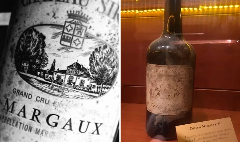 chai ruou vang Chateau Margaux 1787 mang cau chuyen lich su vo gia