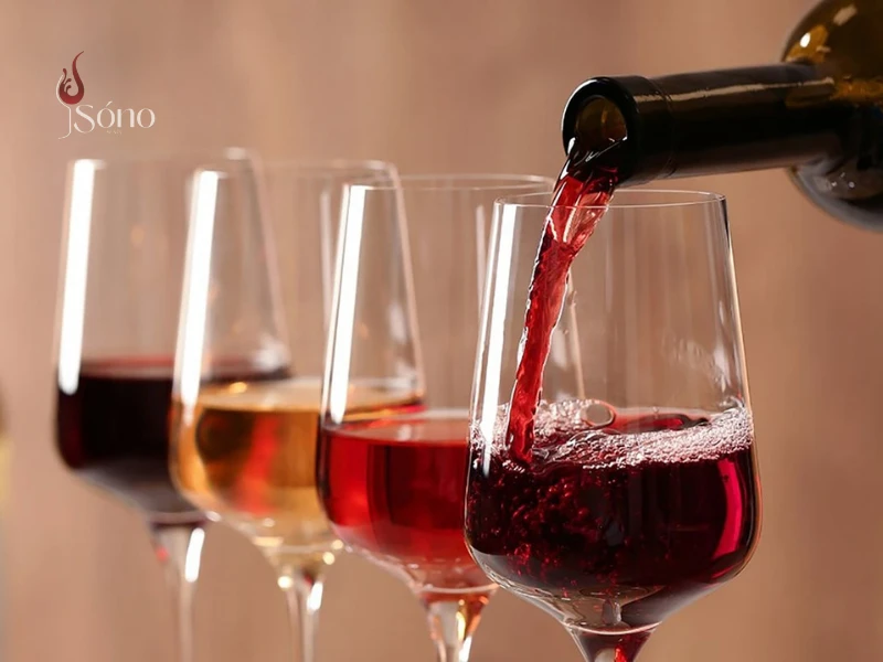 Dung tích chai rượu vang ảnh hưởng đến số ly rượu vang rót được mỗi chai