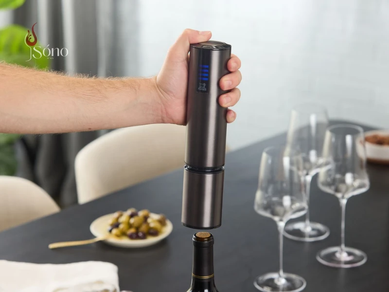 Mẫu đồ khui rượu vang bằng điện