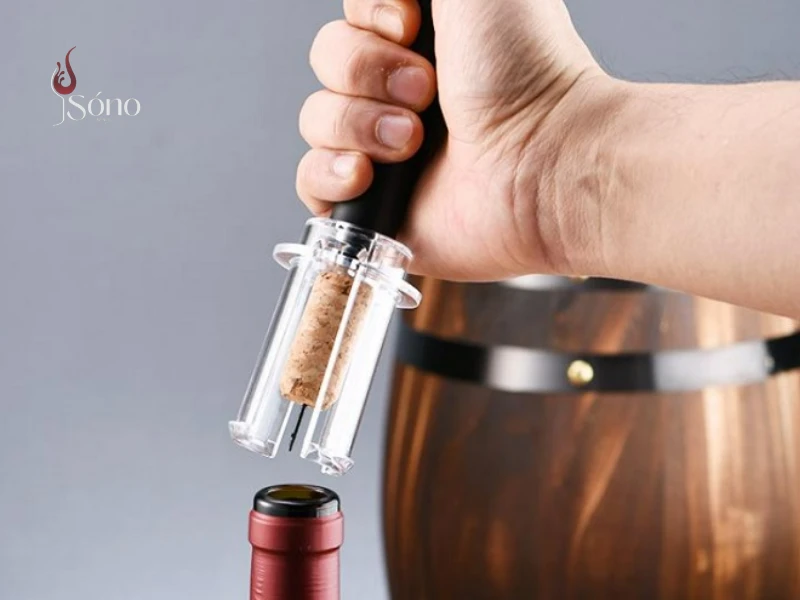 Mẫu đồ khui rượu vang bằng không khí