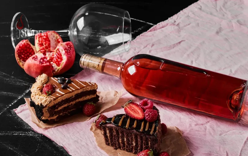 Cách kết hợp rượu vang với bánh kem trái cây