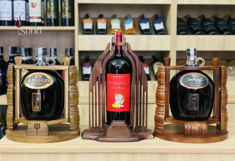 Kích thước chai rượu vang 3 lít