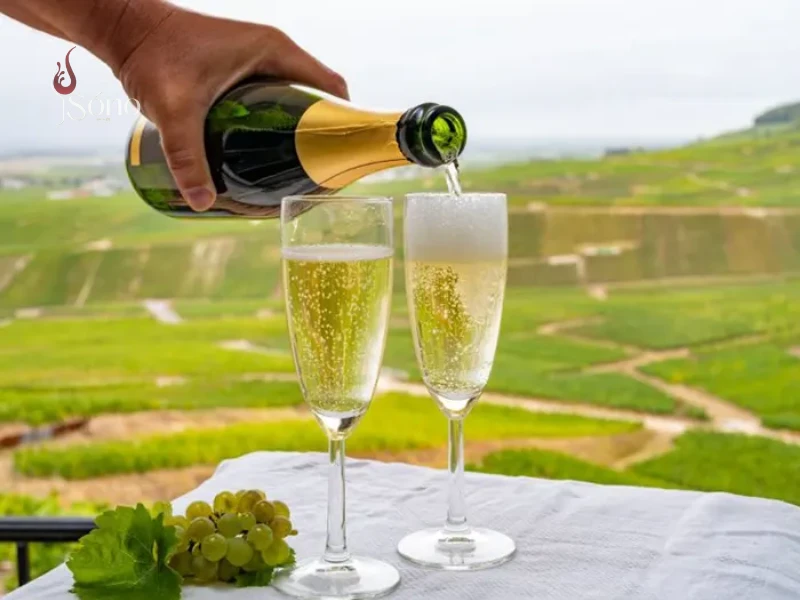 Nồng độ cồn của rượu vang sủi/champagne