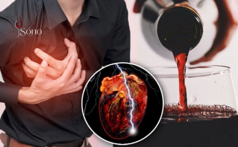 Uống quá nhiều rượu vang sẽ gây hại cho gan và tim